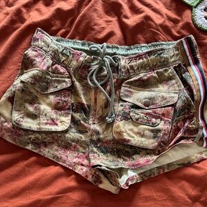 Free People Multicolor Cargo Shorts